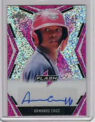 Armando Cruz [Pink] Baseball Cards 2020 Leaf Flash Autographs Prices