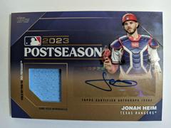 Jonah Heim [Gold] #PPAR-JH Baseball Cards 2024 Topps Postseason Performance Autograph Relic Prices