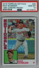 Max Scherzer Baseball Cards 2019 Topps Silver Pack 1984 Chrome Promo Prices