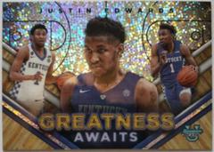 Justin Edwards [Speckle Refractor] #GA-11 Basketball Cards 2023 Bowman Best University Greatness Awaits Prices