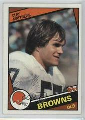 Clay Matthews Football Cards 1984 Topps Prices