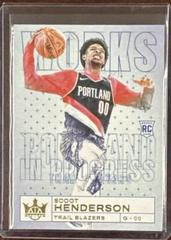 Scoot Henderson #21 Basketball Cards 2023 Panini Court Kings Works in Progress Prices