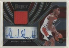 Admiral Schofield Basketball Cards 2019 Panini Select Rookie Jersey Autographs Prices