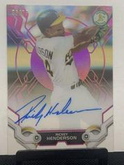 Rickey Henderson [Pink] #RH Baseball Cards 2019 Topps High Tek Autographs Prices