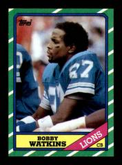 Bobby Watkins Football Cards 1986 Topps Prices