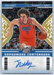 Josh Giddey [Gold] #SC-JGD Basketball Cards 2022 Panini Contenders Sophomore Autographs Prices