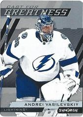 Andrei Vasilevskiy #CG-3 Hockey Cards 2022 Upper Deck Synergy Cast For Greatness Prices