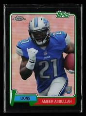 Ameer Abdullah [Rookie Pulsar Refractor] #T60RC-AA Football Cards 2015 Topps Chrome 60th Anniversary Prices