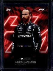 Lewis Hamilton [History Maker Red] Racing Cards 2021 Topps Formula 1 Lights Out Prices