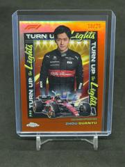Zhou Guanyu [Orange Refractor] #TUTL-ZG Racing Cards 2023 Topps Chrome Formula 1 Turn Up the Lights Prices