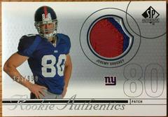 Jeremy Shockey [Patch] #223 Football Cards 2002 SP Authentic Prices