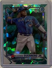 Vladimir Guerrero Jr. [Aqua] Baseball Cards 2021 Bowman Chrome Sapphire Prices