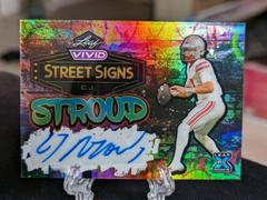 C. J. Stroud #SS-CJS Football Cards 2023 Leaf Vivid Autographs Street Signs Prices