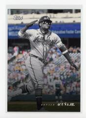 Ronald Acuna Jr. [Background Color] #1 Baseball Cards 2022 Topps Black and White Prices