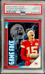 Patrick Mahomes II [Red] Football Cards 2020 Panini Score Game Face Prices