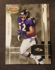 Ray Lewis #6 Football Cards 2002 Leaf Certified Prices