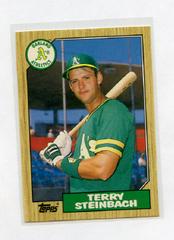 Terry Steinbach Baseball Cards 1987 Topps Traded Prices