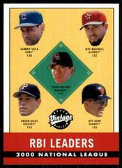 NL RBI Leaders [Brian Giles] #396 Baseball Cards 2001 Upper Deck Vintage Prices