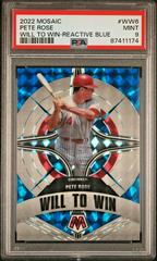 Pete Rose [Reactive Blue] #WW-6 Baseball Cards 2022 Panini Mosaic Will to Win Prices
