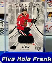Alex Vlasic [Black Foil Jersey] #123 Hockey Cards 2022 Upper Deck Trilogy Prices
