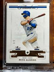 Pete Alonso [Aquamarine] Baseball Cards 2021 Panini Flawless Prices