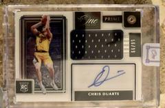Chris Duarte #RA-CDT Basketball Cards 2021 Panini One and One Rookie Autographs Prices