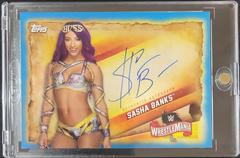 Sasha Banks [Blue] Wrestling Cards 2020 Topps WWE Road to WrestleMania Autographs Prices