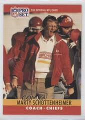 Marty Schottenheimer #148 Football Cards 1990 Pro Set FACT Cincinnati Prices