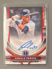 Oswald Peraza [Red] #TA-OP Baseball Cards 2023 Topps Tribute Autographs Prices