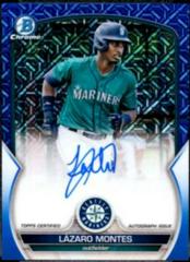 Lazaro Montes [Blue] #BMA-LM Baseball Cards 2023 Bowman Chrome Prospect Mega Box Autographs Prices