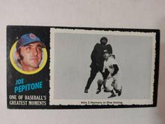 Joe Pepitone Baseball Cards 1971 Topps Greatest Moments Prices