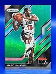 Magic Johnson [Green] #7 Basketball Cards 2022 Panini Prizm USA Prices