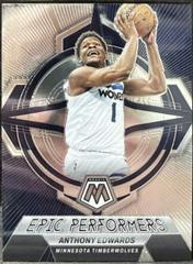 Anthony Edwards #16 Basketball Cards 2022 Panini Mosaic Epic Performers Prices