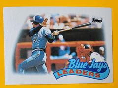 Blue Jays Leaders [Kelly Gruber] #201 Baseball Cards 1989 Topps Tiffany Prices