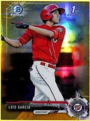 Luis Garcia [Prospects Gold Refractor] Baseball Cards 2017 Bowman Chrome Mini Prices