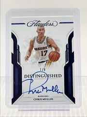 Chris Mullin [Blue] #12 Basketball Cards 2022 Panini Flawless Distinguished Auto Prices