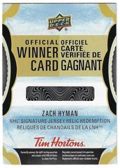 Zach Hyman Hockey Cards 2023 Upper Deck Tim Hortons NHL Jersey Relic Autographs Redemption Prices