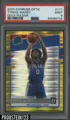 Tyrese Maxey [Gold Pulsar] #171 Basketball Cards 2020 Panini Donruss Optic Prices