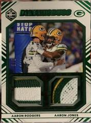 Aaron Rodgers, Aaron Jones [Emerald] #DD-GB1 Football Cards 2022 Panini Limited Dynamic Duos Prices