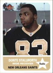 Donte Stallworth [Mini] #270 Football Cards 2002 Fleer Prices