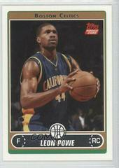 Leon Powe #217 Basketball Cards 2006 Topps Prices