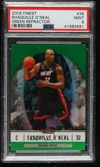 Shaquille O'Neal [Green Refractor] #36 Basketball Cards 2006 Finest Prices