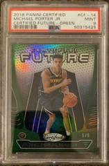 Michael Porter Jr. [Green] Basketball Cards 2018 Panini Certified Future Prices
