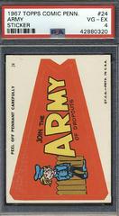 Army [Sticker] Football Cards 1967 Topps Comic Pennants Prices