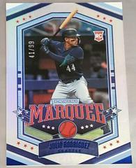 Julio Rodriguez [Blue] Baseball Cards 2022 Panini Chronicles Marquee Prices