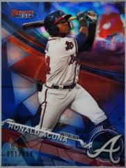 Ronald Acuna [Blue Refractor] Baseball Cards 2017 Bowman's Best Top Prospects Prices