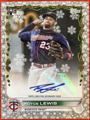 Royce Lewis [Silver Metallic] #WHA-RL Baseball Cards 2022 Topps Holiday Autographs Prices