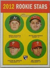 Brad Peacock, Devin Mesoraco, Joe Savery, Justin DE Fratus #29 Baseball Cards 2012 Topps Heritage Prices