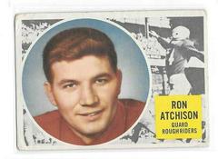 Ron Atchison #51 Football Cards 1960 Topps CFL Prices