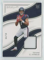 C.J. Stroud #82 Football Cards 2023 Panini Immaculate Prices